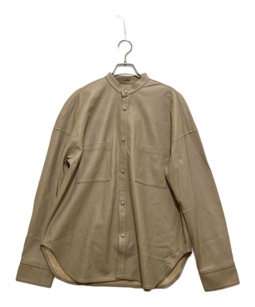 TODAYFUL（トゥデイフル）TODAYFUL (トゥデイフル) エコレザーシャツジャケット ベージュ サイズ:Freeの古着・服飾アイテム