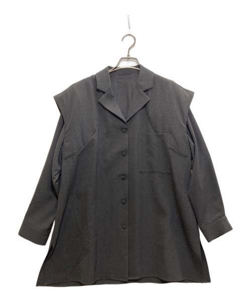 FUMIE=TANAKA（フミエタナカ）FUMIE=TANAKA (フミエタナカ) シャツジャケット ブラック サイズ:１の古着・服飾アイテム