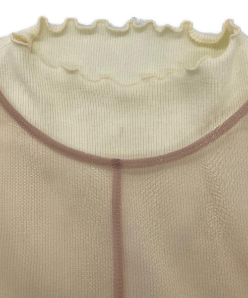 furfur（ファーファー）furfur (ファーファー) テレコレイヤードセットティアードワンピース ベージュ サイズ:	SIZE 1の古着・服飾アイテム