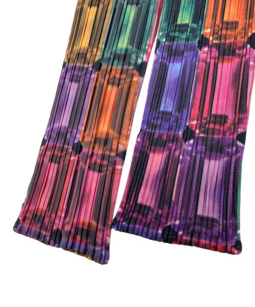 PLEATS PLEASE（プリーツプリーズ）PLEATS PLEASE (プリーツプリーズ) ジュエリー柄プリーツブラウス マルチカラー サイズ:SIZE 3の古着・服飾アイテム