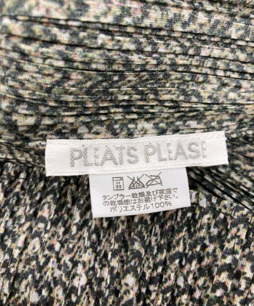 PLEATS PLEASE（プリーツプリーズ）PLEATS PLEASE (プリーツプリーズ) マーブルプリントプリーツブラウス グリーン サイズ:SIZE 4の古着・服飾アイテム