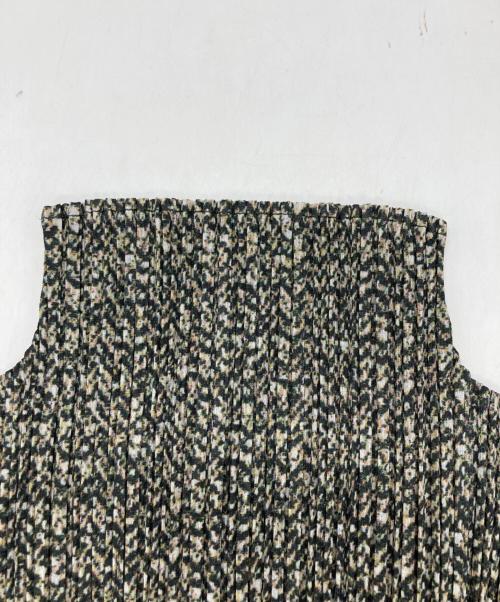PLEATS PLEASE（プリーツプリーズ）PLEATS PLEASE (プリーツプリーズ) マーブルプリントプリーツブラウス グリーン サイズ:SIZE 4の古着・服飾アイテム