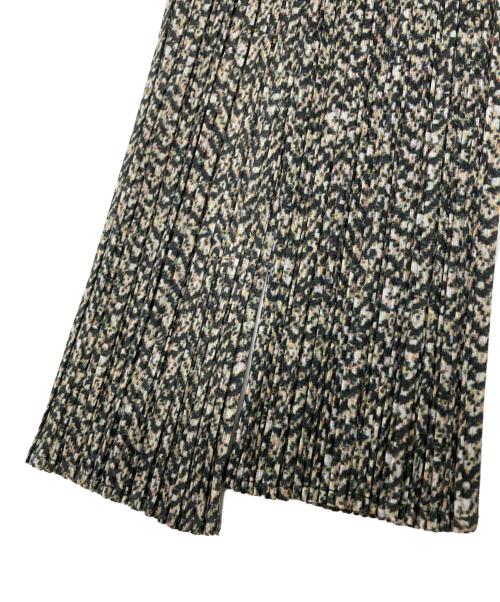 PLEATS PLEASE（プリーツプリーズ）PLEATS PLEASE (プリーツプリーズ) マーブルプリントプリーツブラウス グリーン サイズ:SIZE 4の古着・服飾アイテム