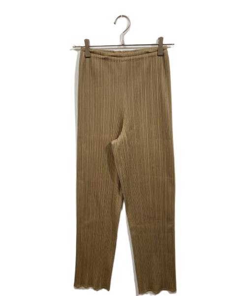 PLEATS PLEASE（プリーツプリーズ）PLEATS PLEASE (プリーツプリーズ) プリーツパンツ ブラウン サイズ:SIZE 3の古着・服飾アイテム