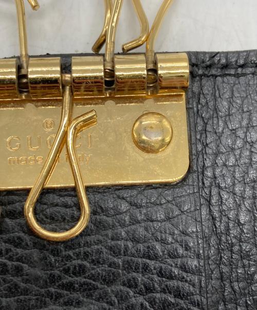 GUCCI（グッチ）GUCCI (グッチ) GGマーモントキーケース ブラックの古着・服飾アイテム