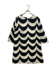 marimekko（マリメッコ）の古着「ワンピース」｜ホワイト×ブラック