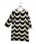 marimekko (マリメッコ) ワンピース ホワイト×ブラック サイズ:	SIZE 40：5000円