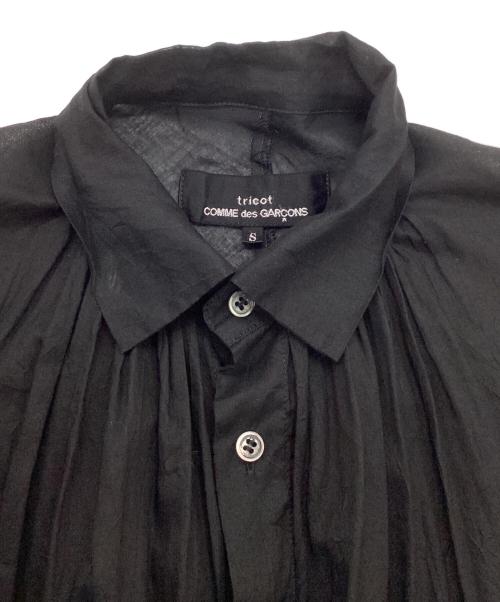 tricot COMME des GARCONS（トリココムデギャルソン）tricot COMME des GARCONS (トリココムデギャルソン) ロングシャツ ブラック サイズ:Sの古着・服飾アイテム
