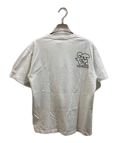 A BATHING APE（アベイシングエイプ）A BATHING APE (アベイシングエイプ) プリントTシャツ ホワイト サイズ:Lの古着・服飾アイテム