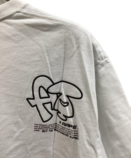 A BATHING APE（アベイシングエイプ）A BATHING APE (アベイシングエイプ) プリントTシャツ ホワイト サイズ:Lの古着・服飾アイテム