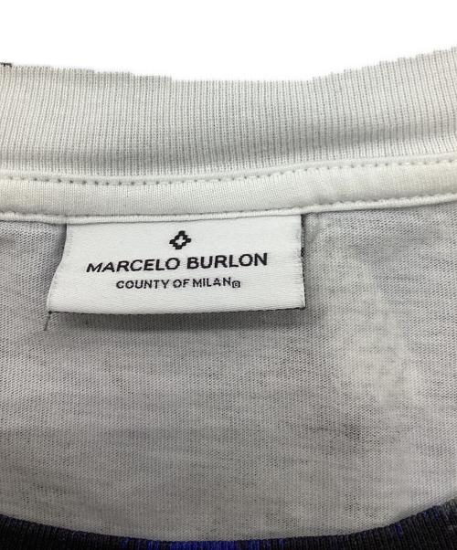 MARCELO BURLON（マルセロバーロン）MARCELO BURLON (マルセロバーロン) プリントTシャツ ホワイト サイズ:Lの古着・服飾アイテム