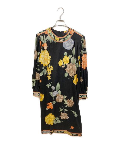 LEONARD（レオナール）LEONARD (レオナール) 花柄ワンピース マルチカラー サイズ:Lの古着・服飾アイテム