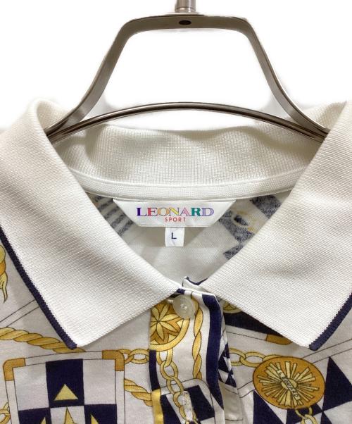 LEONARD SPORT（レオナール スポーツ）LEONARD SPORT (レオナール スポーツ) ポロシャツ ホワイト サイズ:Lの古着・服飾アイテム