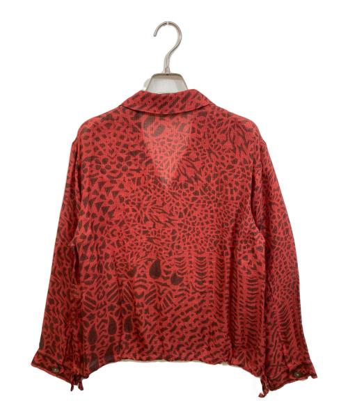 LEONARD（レオナール）LEONARD (レオナール) 総柄シャツ レッド サイズ:SIZE 13Rの古着・服飾アイテム