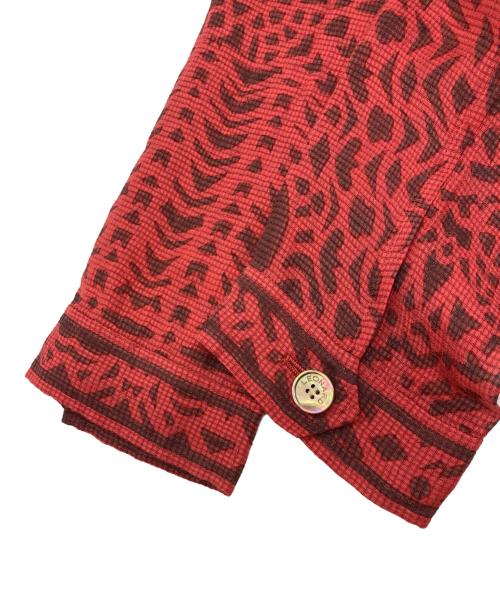 LEONARD（レオナール）LEONARD (レオナール) 総柄シャツ レッド サイズ:SIZE 13Rの古着・服飾アイテム