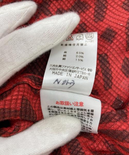 LEONARD（レオナール）LEONARD (レオナール) 総柄シャツ レッド サイズ:SIZE 13Rの古着・服飾アイテム