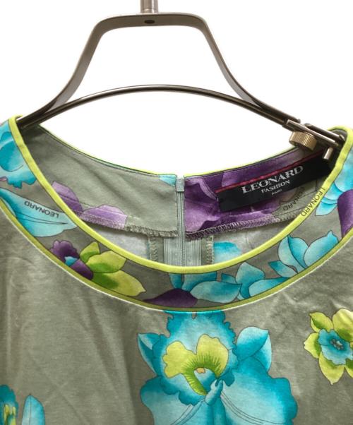 LEONARD（レオナール）LEONARD (レオナール) カットソー ベージュ サイズ:LLの古着・服飾アイテム