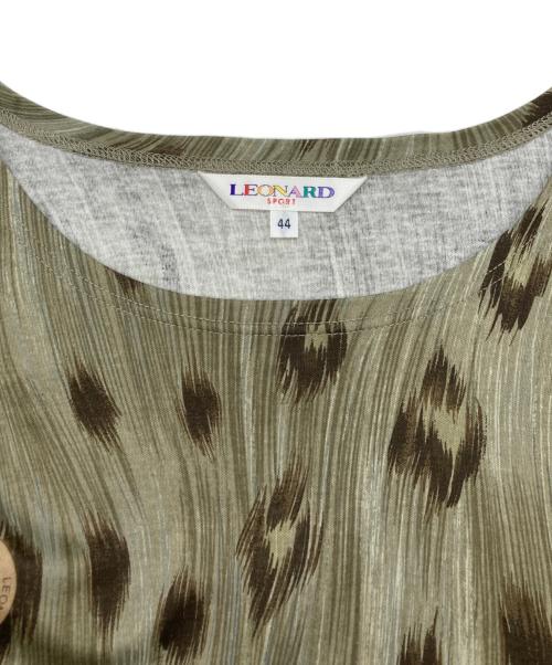 LEONARD SPORT（レオナール スポーツ）LEONARD SPORT (レオナール スポーツ) 半袖カットソー カーキ サイズ:44の古着・服飾アイテム