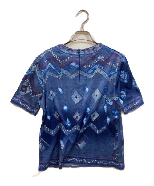 LEONARD（レオナール）LEONARD (レオナール) 半袖カットソー ブルー サイズ:	SIZE LLの古着・服飾アイテム