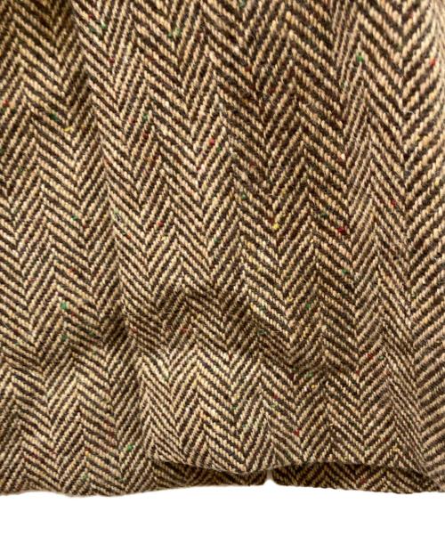 POLO RALPH LAUREN（ポロ・ラルフローレン）POLO RALPH LAUREN (ポロ・ラルフローレン) ヘリンボーンガウンコート ブラウン サイズ:SIZE 10の古着・服飾アイテム