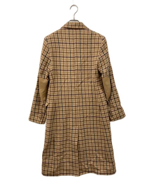 POLO RALPH LAUREN（ポロ・ラルフローレン）POLO RALPH LAUREN (ポロ・ラルフローレン) チェックチェスターコート ブラウン サイズ:	SIZE 2の古着・服飾アイテム