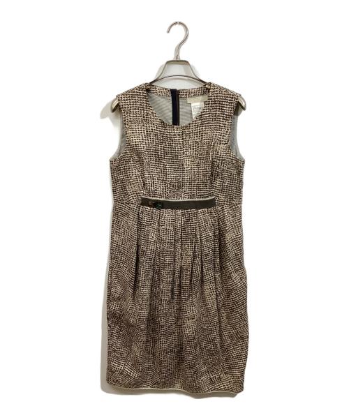 'S Max Mara（エスマックスマーラ）'S Max Mara (エスマックスマーラ) ノースリーブワンピース ブラウン サイズ:	SIZE 40の古着・服飾アイテム