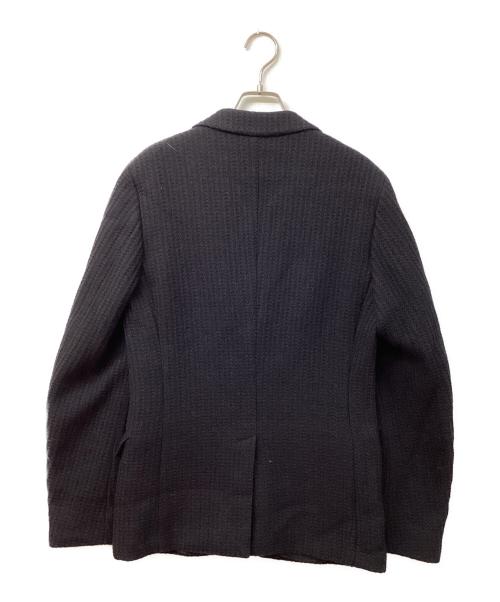 GUCCI（グッチ）GUCCI (グッチ) ウールニットテーラードジャケット ブラック サイズ:46Rの古着・服飾アイテム