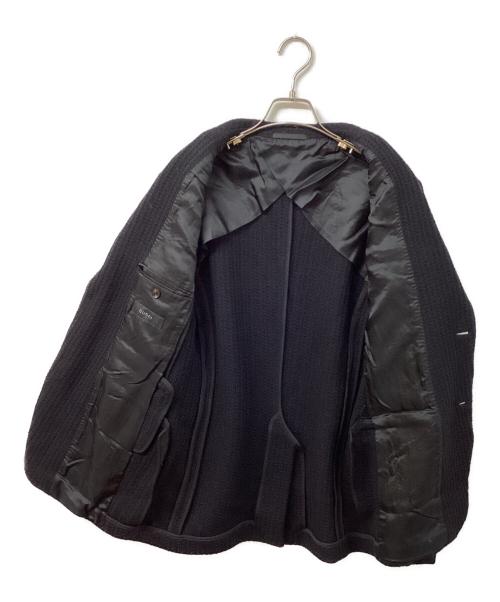 GUCCI（グッチ）GUCCI (グッチ) ウールニットテーラードジャケット ブラック サイズ:46Rの古着・服飾アイテム