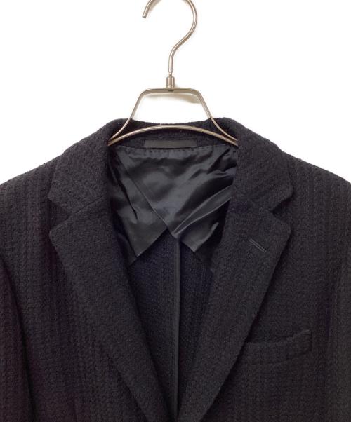 GUCCI（グッチ）GUCCI (グッチ) ウールニットテーラードジャケット ブラック サイズ:46Rの古着・服飾アイテム