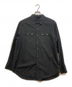 Masnou designマスノウデザイン）の古着「長袖シャツ」｜ブラック