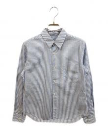 COMME des GARCONS COMME des GARCONS（コムデギャルソン コムデギャルソン）の古着「ストライプブラウス」｜スカイブルー