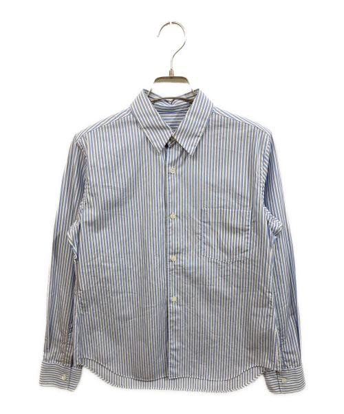 COMME des GARCONS COMME des GARCONS（コムデギャルソン コムデギャルソン）COMME des GARCONS COMME des GARCONS (コムデギャルソン コムデギャルソン) ストライプブラウス スカイブルー サイズ:XSの古着・服飾アイテム