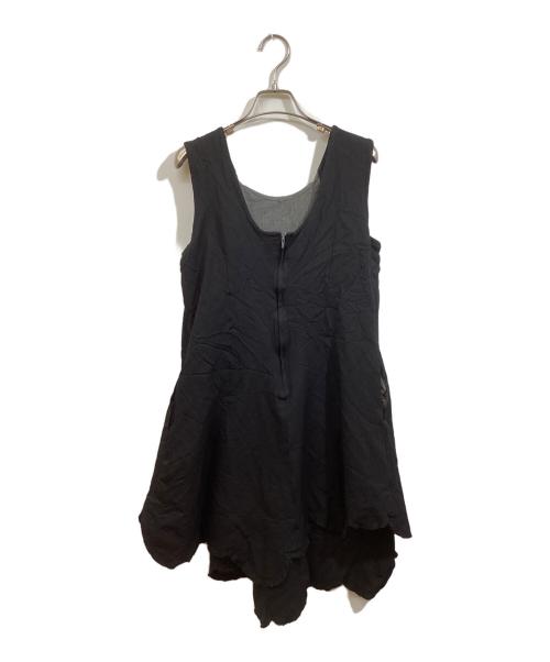 ROBE DE CHAMBRE COMME DES GARCONS（ローブドシャンブル コムデギャルソン）ROBE DE CHAMBRE COMME DES GARCONS (ローブドシャンブル コムデギャルソン) デザインワンピース ブラック サイズ:実寸をご確認くださいの古着・服飾アイテム