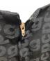 中古・古着 COMME des GARCONS (コムデギャルソン) ロゴ総柄縮絨ワンピース ブラック サイズ:XS：18000円