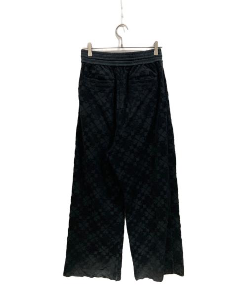 masu（エムエーエスユー）masu (エムエーエスユー) クローバーパイルイージースウェットパンツ ブラック サイズ:46の古着・服飾アイテム