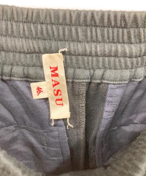 masu（エムエーエスユー）masu (エムエーエスユー) クローバーパイルイージースウェットパンツ ブラック サイズ:46の古着・服飾アイテム