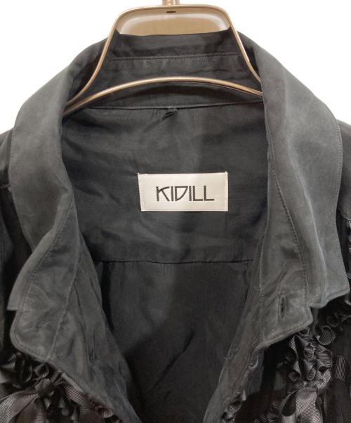 KIDILL（キディル）KIDILL (キディル) チュールリボンフリルシャツ ブラック サイズ:freeの古着・服飾アイテム