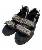 TOGA PULLAトーガ プルラ）の古着「METAL SNEAKER SANDALS」｜ブラック