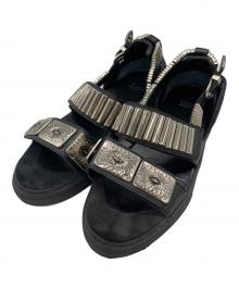 TOGA PULLA（トーガ プルラ）の古着「METAL SNEAKER SANDALS」｜ブラック