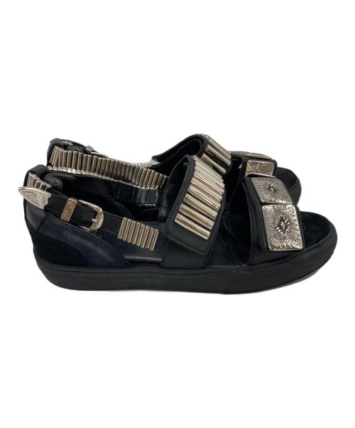 TOGA PULLA（トーガ プルラ）TOGA PULLA (トーガ プルラ) METAL SNEAKER SANDALS ブラック サイズ:SIZE 40の古着・服飾アイテム