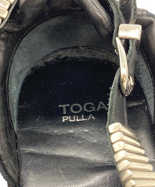 TOGA PULLA（トーガ プルラ）TOGA PULLA (トーガ プルラ) METAL SNEAKER SANDALS ブラック サイズ:SIZE 40の古着・服飾アイテム