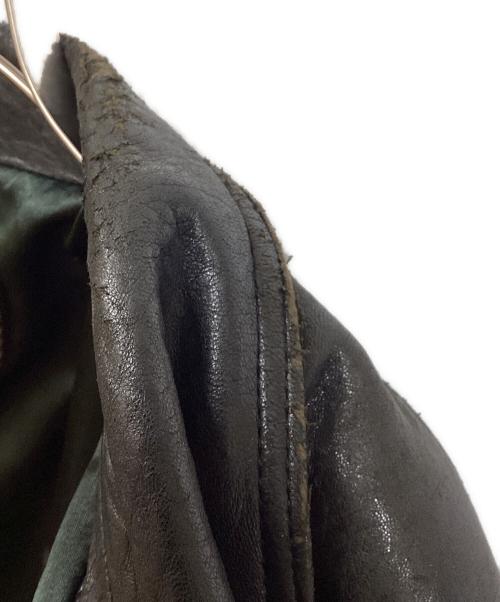 VALENTINO UOMO（ヴァレンティノ ウモ）VALENTINO UOMO (ヴァレンティノ ウモ) レザーブルゾン レッド×ブラック サイズ:	SIZE 44の古着・服飾アイテム