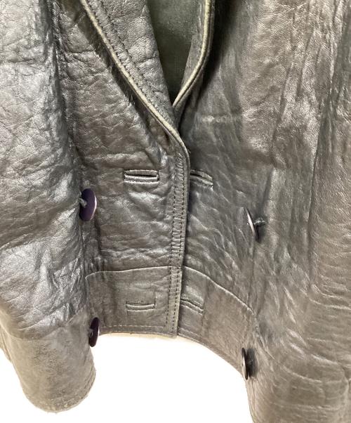 VALENTINO UOMO（ヴァレンティノ ウモ）VALENTINO UOMO (ヴァレンティノ ウモ) レザーブルゾン レッド×ブラック サイズ:	SIZE 44の古着・服飾アイテム