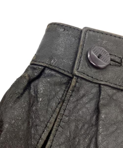 VALENTINO UOMO（ヴァレンティノ ウモ）VALENTINO UOMO (ヴァレンティノ ウモ) レザーブルゾン レッド×ブラック サイズ:	SIZE 44の古着・服飾アイテム