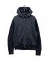 HERNO（ヘルノ）の古着「CARDIGAN IN WAFFLE KNIT & NYLON/WAFFLE KNIT」｜ネイビー