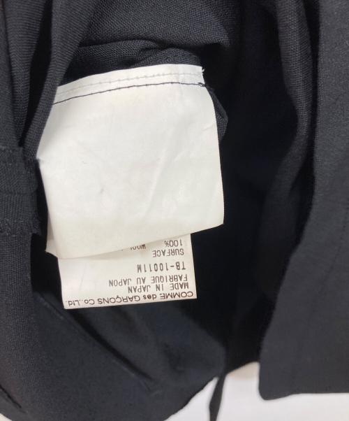 tricot COMME des GARCONS（トリココムデギャルソン）tricot COMME des GARCONS (トリココムデギャルソン) 丸襟ジップデザインシャツ ブラック サイズ:SIZE Mの古着・服飾アイテム
