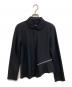 tricot COMME des GARCONS（トリココムデギャルソン）の古着「丸襟ジップデザインシャツ」｜ブラック