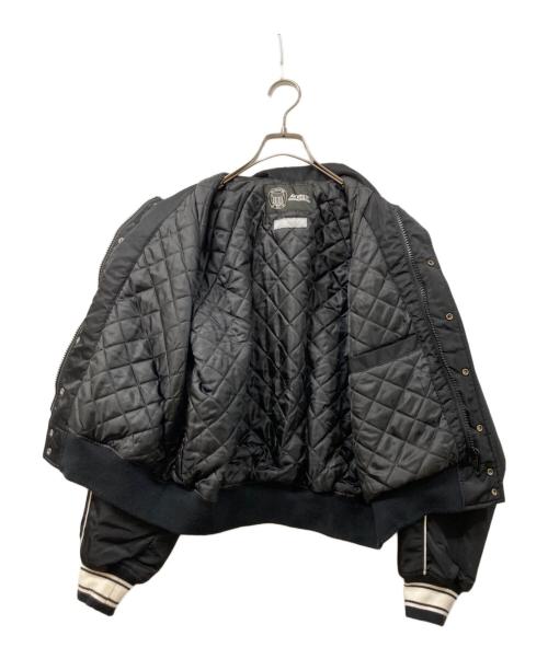 AVIREX（アヴィレックス）AVIREX (アヴィレックス) moussy (マウジー) NYLON VARSITY JACKET ブラック サイズ:不明の古着・服飾アイテム