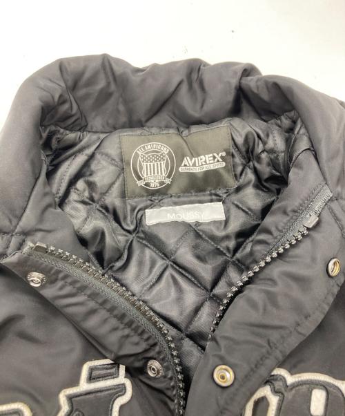 AVIREX（アヴィレックス）AVIREX (アヴィレックス) moussy (マウジー) NYLON VARSITY JACKET ブラック サイズ:不明の古着・服飾アイテム