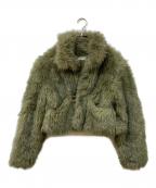 LAGUA GEMラグアジェム）の古着「POCKET POINT FAUX FUR コート」｜ブラウン